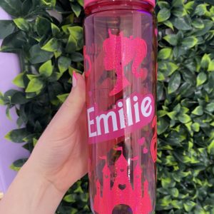 Barbie water bottle front