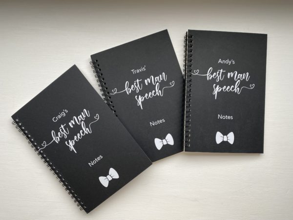 Best man speech notepad 2