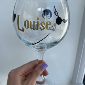Harry potter gin glass