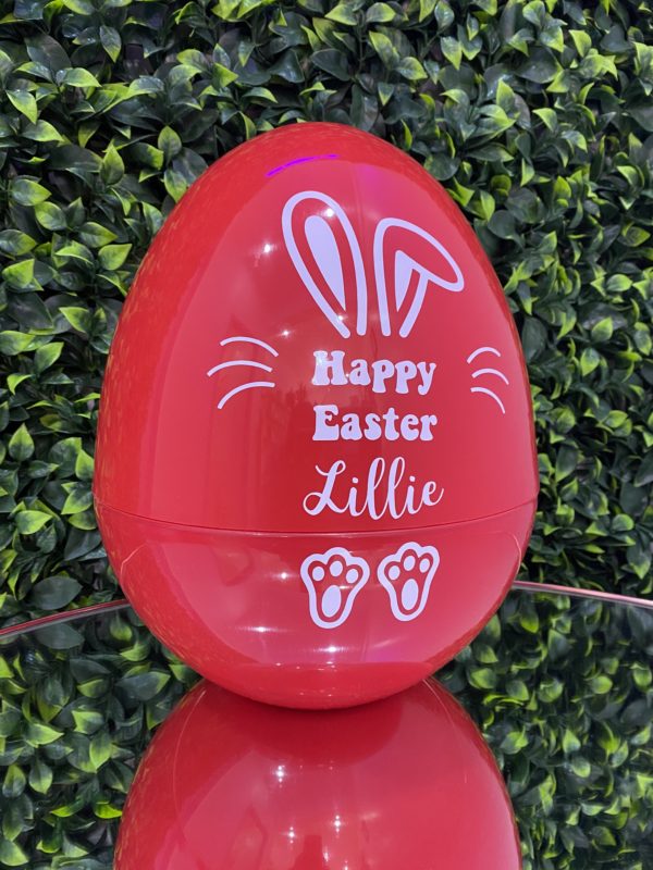 Red fillable easter egg