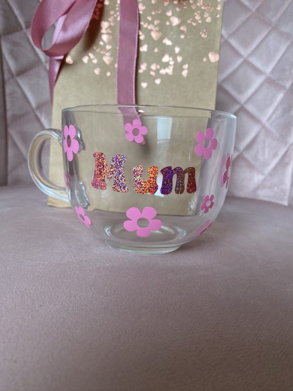 glass mug mum for mothers day