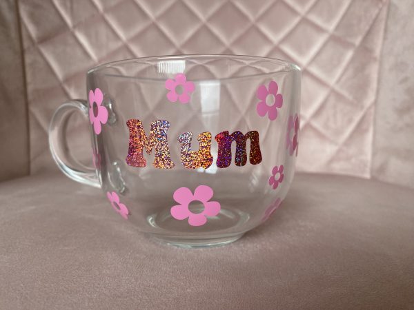 glass mug mum for mothers day