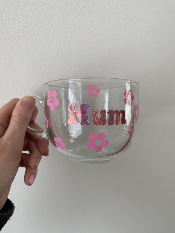 glass mug mum for mothers day