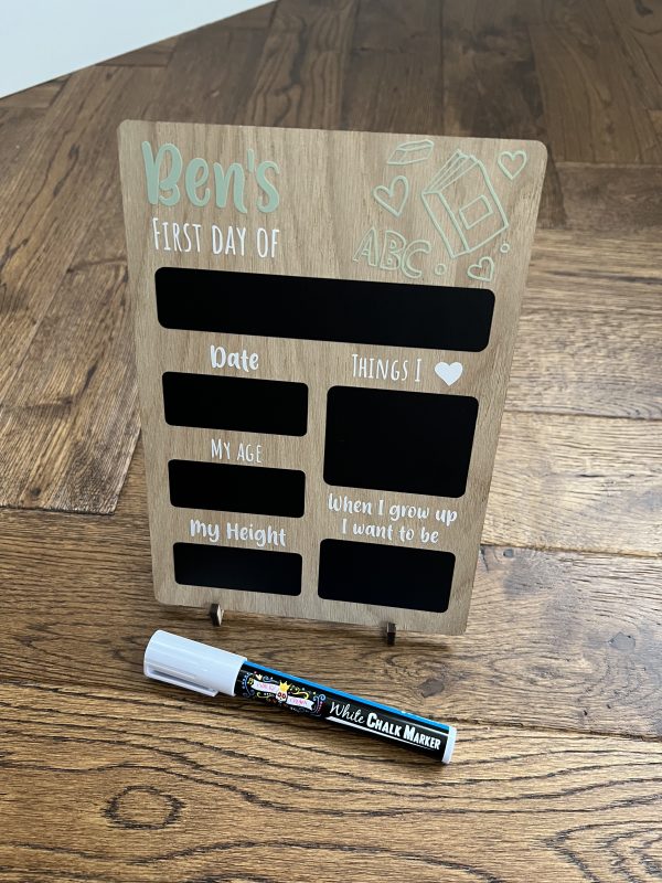 Chalkboard Back to School with chalk pen