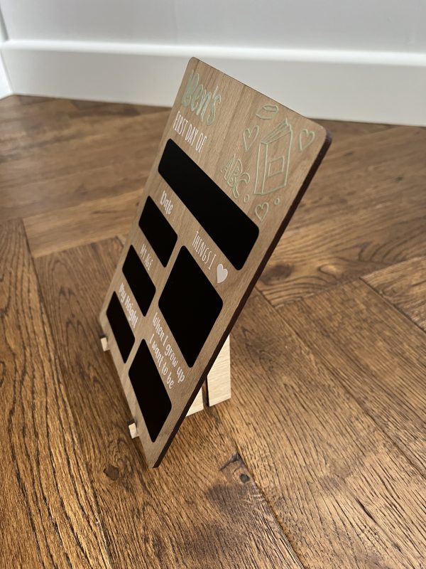 Chalkboard Back to School with stand