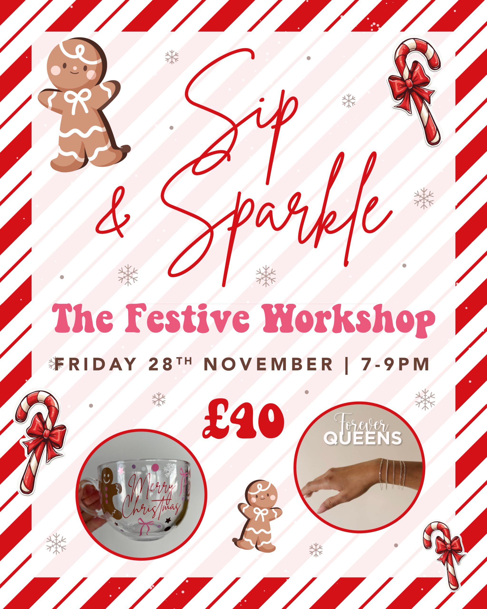 Sip & Sparkle Festive Workshop Ticket
